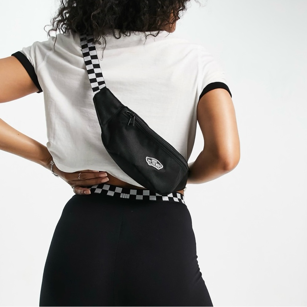 Vans Burma II fanny pack in black check